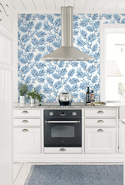 Dutch wallcoverings First Class - Navy, Grey & White