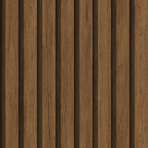 Dutch Wallcoverings First Class - Elements - Ribbvägg Grey Brown 11937