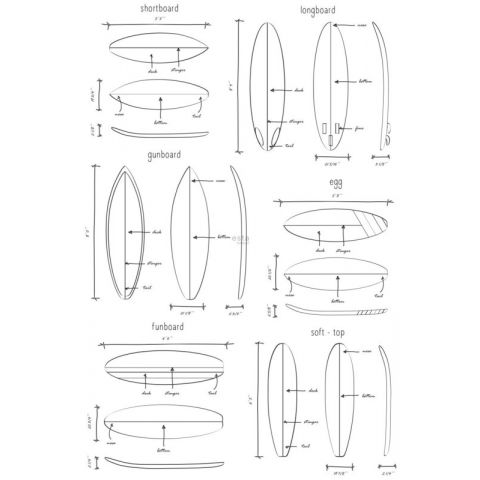 Esta Home Regatta Crew surf edition PhotowallXL Surfboards 158848