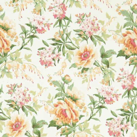 Sanderson One Sixty - Olivia Botanical Green/Orange 217038