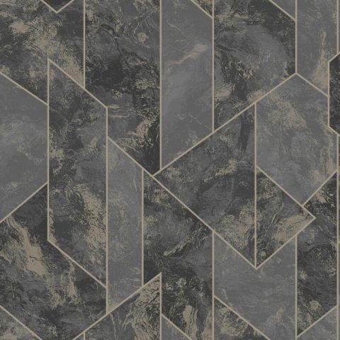 Dutch Wallcoverings First Class Patagonia - Zarci Charcoal 36120