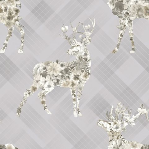 Dutch Wallcoverings First Class Kaleidoscope Calla Grey Beige 90620