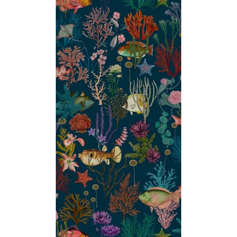 DUTCH WALLCOVERINGS FIRST CLASS ARBORETUM - ARBORETUM CORA NAVY 99431