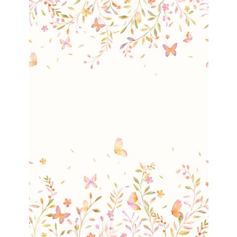 CUTE WALLS BUTTERFLY GARDEN - BRILLIANT WHITE CW6126-1