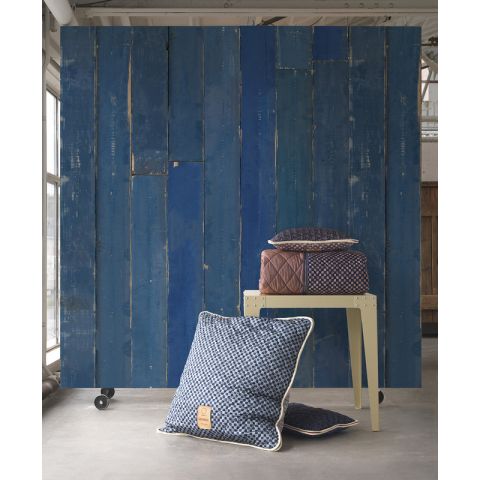 Blue Scrapwood Wallpaper by Piet Hein Eek PHM-36