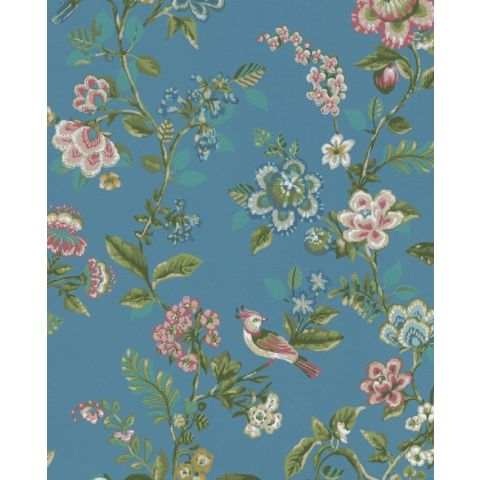 Pip Studio Wallpaper IV - Botanical Print Bright Blue - 375066