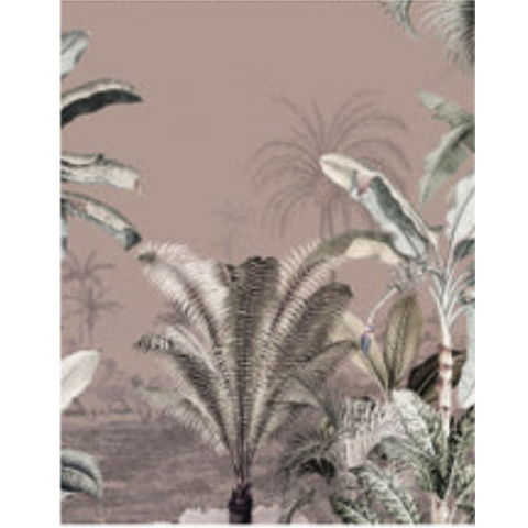 DUTCH WALLCOVERINGS - ANNET WEELINK VOL.1 DREAMY JUNGLE DARK BLUSH "REPEATABLE"