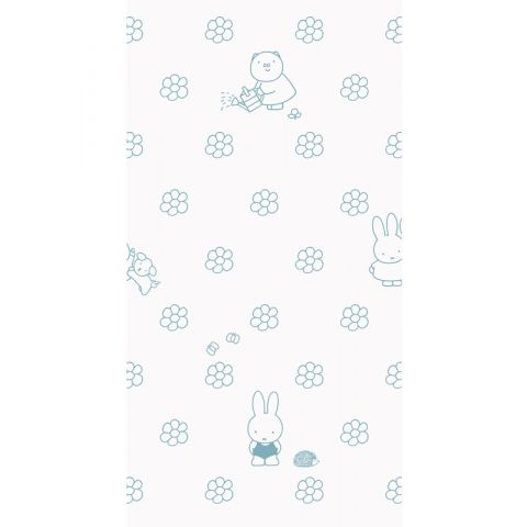 Nijntje - Miffy Flowers Bleu WP-522